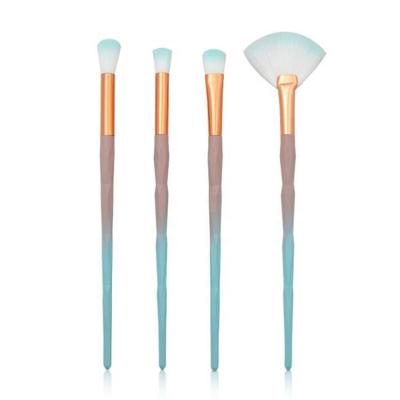 China Angular Blush New Vegan Hair 5pcs Travel Eyeshadow Fan High Quality Soft Highlighter Bar Makeup Eye Brush for sale