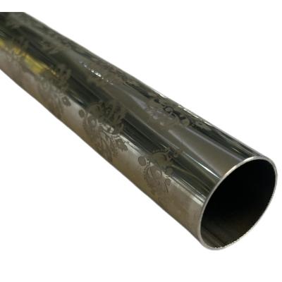 China Decoration for Staircase 304 0.25mm 0.28mm Stainless Steel Tube Round Pipes for sale