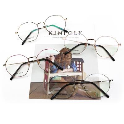 China Used For 2018 New Popular Fashion Metal Eye Sight Fashion Optical Frames Myopia Eye Glasses for sale