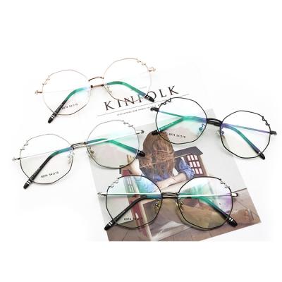 China Used For 2018 New Popular Fashion Metal Eye Sight Fashion Optical Frames Myopia Eye Glasses for sale