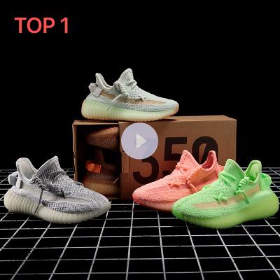 China Original Quality Anti-Smell Wholesale Children's Casual Brand Shoes Kids 350 V2 Sneakers Shoes For Kid Sports Outdoor Flats for sale