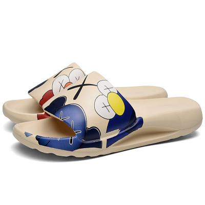 China CUSHIONING Bulk Sale Men Flip Flop Cartoon OEM Cute Man Boys Slippers Indoor Outdoor Thick Bottom Beach Sandals Flip Flop for sale