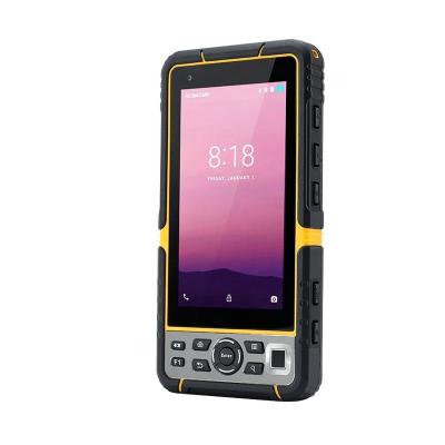 China Rugged Phone Call Android 4G LTE 6GB RAM Handheld Computer Tablet With Biometric Fingerprint Barcode Scanner RFID Reader for sale