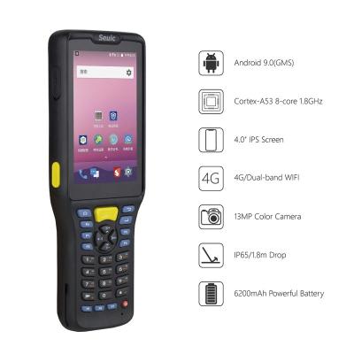 China Custom Logo Industrial PDA Branded 4 Inch Inventory Android 9.0 2D Barcode Scanner Handheld PDA A6 for sale