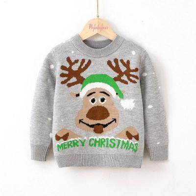 China Autumn Winter Kids Baby Boys Girls Pullover Sweaters Baby Boy Girl Long Sleeve Christmas Cartoon Knit Children's Sweater for sale