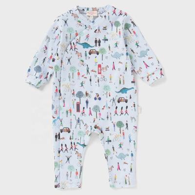 China Newborn Baby Onesie 100% Combed Cotton Blank Baby Clothes Support Customization Wholesales New Born Baby Rompers for sale