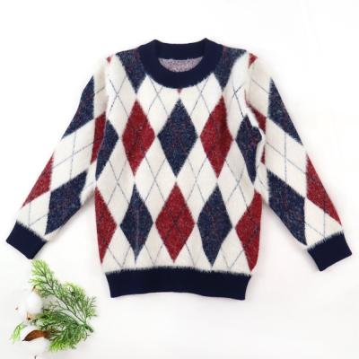 China Autumn and winter new children's jacquard sweater fashion baby simple Pullover Sweater Top for sale