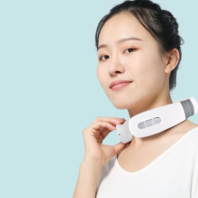 China NECK 2022 Mini Electric EMS Powerful Wireless Remote Control Heating Neck Massager Electronic Smart Massager for sale