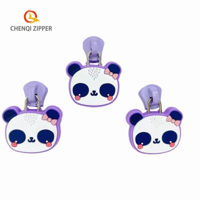 China Other Custom Resin Zipper Rubber Plastic Slider Puller Sliders For Kids Bag for sale