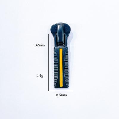 China Other New Fashion Colors Can Be Custom Zipper Puller Nylon Zipper Slider For Bags Clothes Handbag for sale