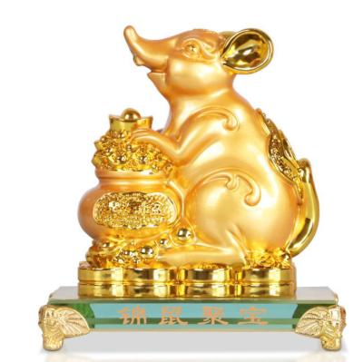 China China mouse home decoration statue souvenir gift for zodiac rat statue in 2020 for sale