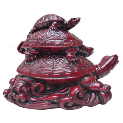 China China Hong Tze Collection Three Fabulous Turtles Fengshui Turtle, Lucky Turtle for sale