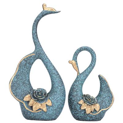 China China Decorations For Home Modern Resin The Swan In Sculptures for sale