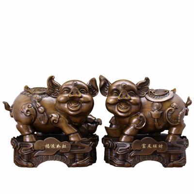 China Chivalrous China Chinese Zodiac Pig Decor Lucky Home Decoration for sale