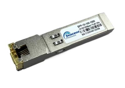 China Transmisor-receptor 0.01-1.25Gb/S enchufable caliente el 100m del cobre de 10/100/1000BASE-T SFP en venta