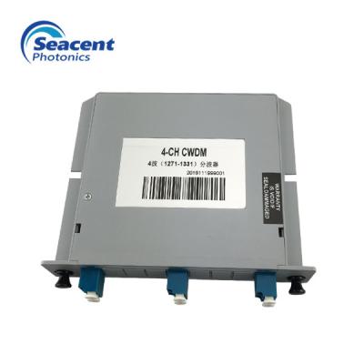 Chine 1270~1610nm Cwdm passif Mux, la Manche de Cwdm 4 de fibre garantie de 3 ans à vendre