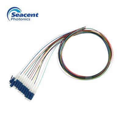 China UPC LC Fiber Pigtail 12 Color Beam For Optical Transmission System for sale