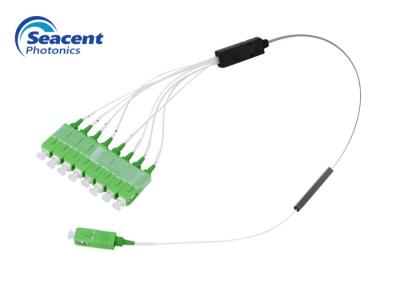 China Divisor cerâmico do PLC da fibra ótica do conector 1x8 da proteção ambiental à venda