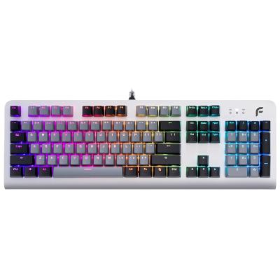 China Dearmo F31 Keyboard Aluminum Alloy RGB Backlit Gaming QWERTY Wired Mechanical Keyboard for sale