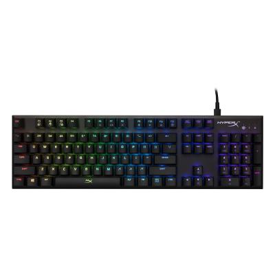 China Anti-ghosting Alloy FPS RGB Mechanical Gaming Keyboard Silver Hyper Gear X Switch Gaming Keyboard for sale