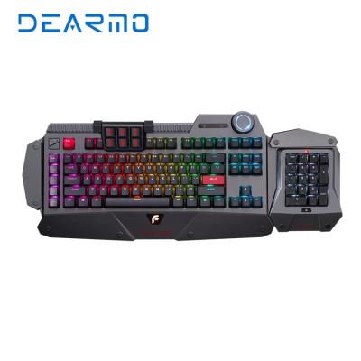 China Hot Selling Victory-lock DEARMO F4 RGB Backlit 116 Keys Mechanical Gaming Keyboard for sale