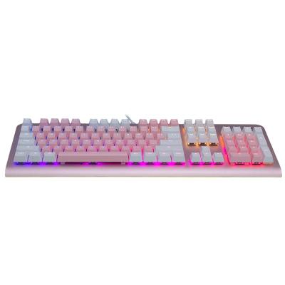 China Aluminum Alloy Dearmo F2 Competitive Price Aluminum Alloy Wired Mechanical Computer Gaming Keyboard for sale