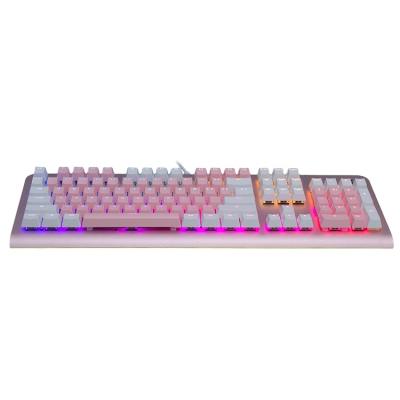 China Aluminum Alloy Dearmo F2 China Supplier Gaming Keyboard RGB Led Backlit Mechanical Gaming Keyboard for sale