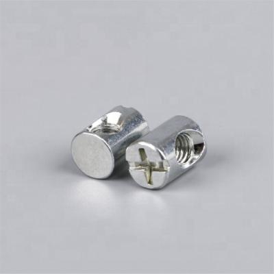 China Heavy Industry Furniture Cylindrical Shaped Cross Finger Barrel Nuts Metal Nuts for sale