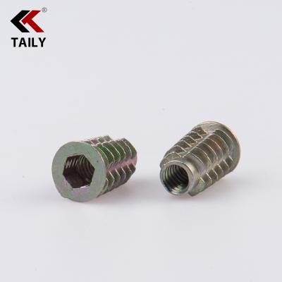 China Heavy Industry Steel Furniture Connector Zinc Alloy Cam Lock Screw Insert Nut for sale