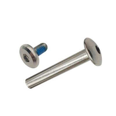 China Factory direct supply stainless steel round head stainless steel male and female connecting screw bolts for sale