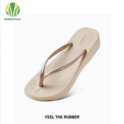 China CUSHIONING CUSHIONING Wholesale PVC Summer Ladies Floats Cheap Custom Logo Flat Slippers Slide Outdoor Sandals For Women Flip Flops for sale