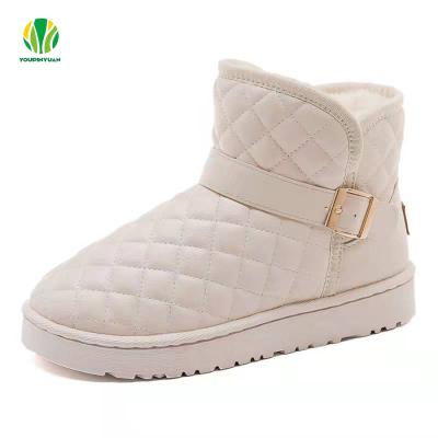 China New Fashion Trend Winter Snow Boots Women Plus Velvet Thickened Soft Casual Snow Boots Cotton Leather Warm Shoes for sale