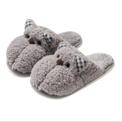 China Cartoon Light Modern Minimalist Cute Kids Gift Christmas Style Light Weight Winter Animal Slippers for sale