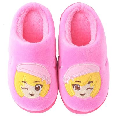 China Home Children's Cotton Canvas and Baby Slippers Spring Summer and Autumn Indoor Household Non-slip Canvas Shoes Handsome for sale