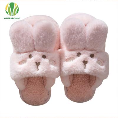 China Cartoon Kids Plush Lightweight Cute Couples Slipper Indoor Non-slip Warm Warm Slipper for sale