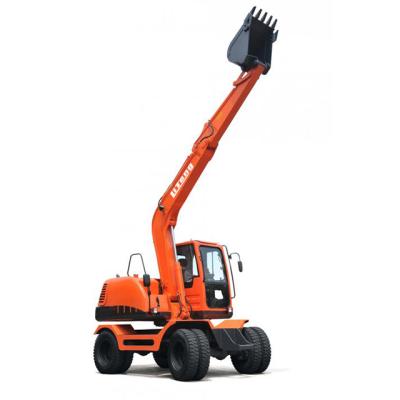 China Building Material Shops Wheeled Excavator by Mini Tractor Wheel Excavator Factory for sale