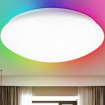 China Waterproof IP54 Wifi Voice App Multifunctional Smart Bedroom Remote Control Living Room Around Ceiling Light for sale