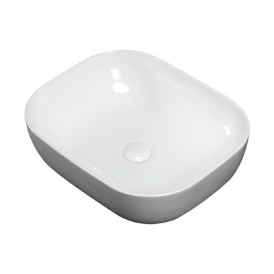 China Simple Design Modern Slim Edge Bathroom Ceramic Wash Basin Face Basin Bowl for sale