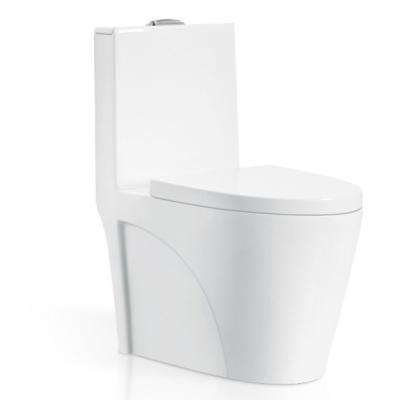 China DF Chaozhou Modern Ceramic White Bathroom Hotel Seat Bestselling One Piece WC Toilet for sale