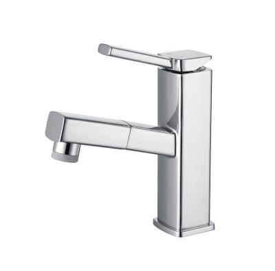 China Metered Faucets Wholesale Ceramic Cartridge Pull Out Single Handle Faucet Mixer Tap for sale