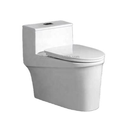 China Modern Sanitary Ware Ceramic Floor Mount Washdown White One Piece WC Toilet for sale