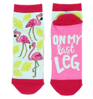 China High quality QUICK DRY hot sale flamingo ankle socks ladies can do your own designs and logo for sale