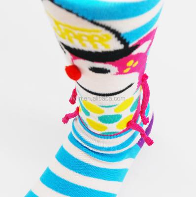 China QUICK DRY wholesale kids knee high cartoon pattern girl socks cotton non-slip tube for sale