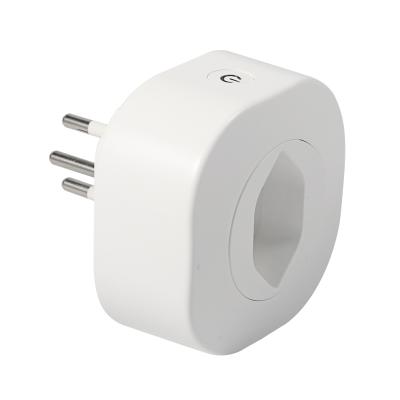 China Brazilian WiFi Smart Plug, Intelligent Energy Monitoring Brazil Socket Alexa Voice Control for sale