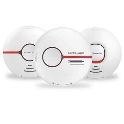 China Hot Selling Wall Mounted Tuya Smart Wireless Sound Indicating Kitchen Smoke Fire Alarm Detector Supplier for Sale for sale