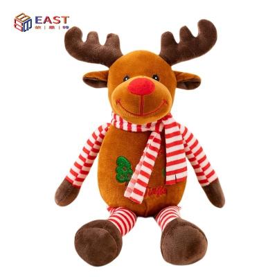 China Cute Fun Cute Deer Santa Claus Snowman Children Stuffed Decoration Reindeer Doll Christmas Animal Plush Toy for sale