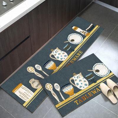 China Brillmax Logo Washable Custom Water Absorbent Home Decoration Anti Slip Floor Mat Non Slip Super Absorbent Diatom Kitchen Floor Mat for sale