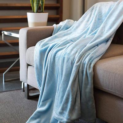 China Antistatic Soft Cheap Blanket Throw Moving Blankets Winter Chunky Polyester Custom Blanket for sale