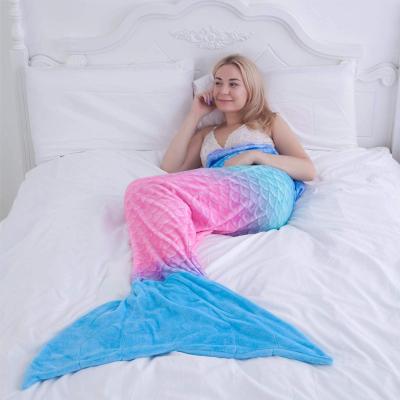 China Wholesale price stretch resistance children portable mermaid soft tail blanket super soft plush toy for sale