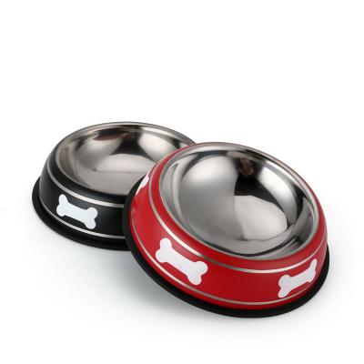 China Customized Viable Applies Stainless Steel Pet Bowl Dog Feeding Bowl for sale